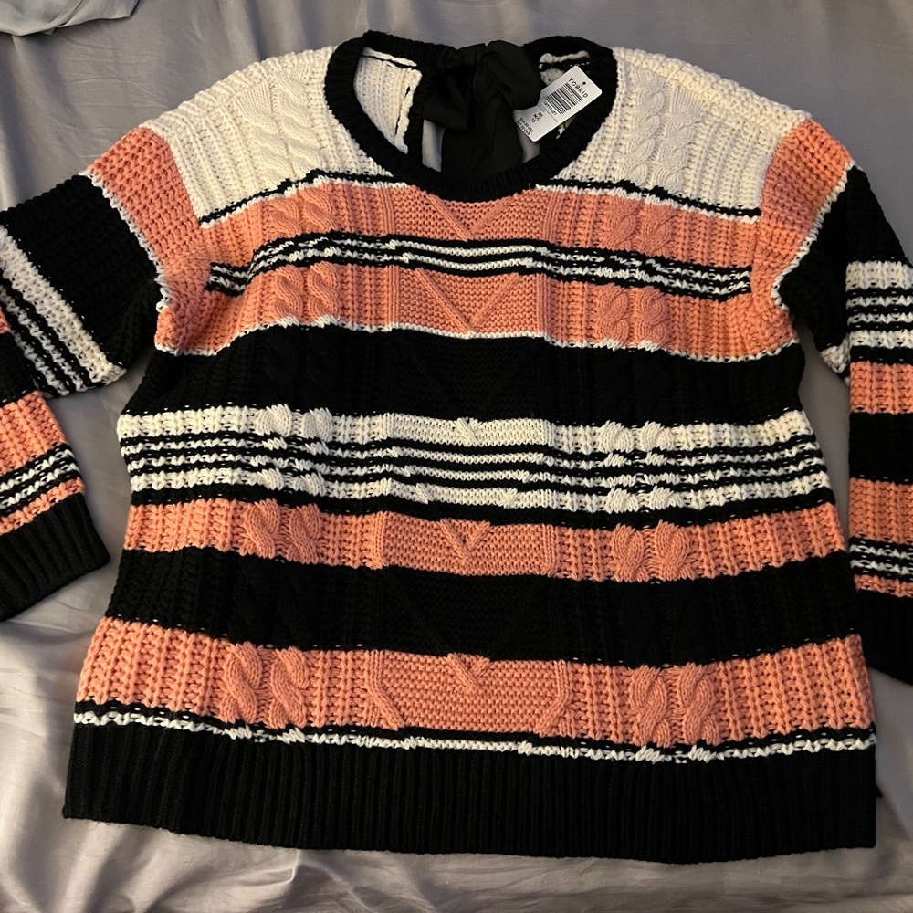 Brand new multicolor striped sweater
